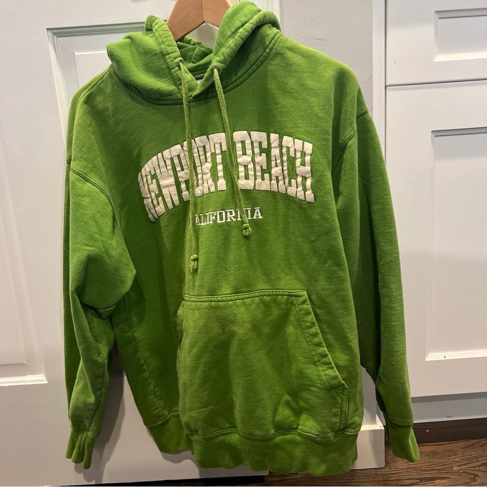 Green Newport Beach Hoodie